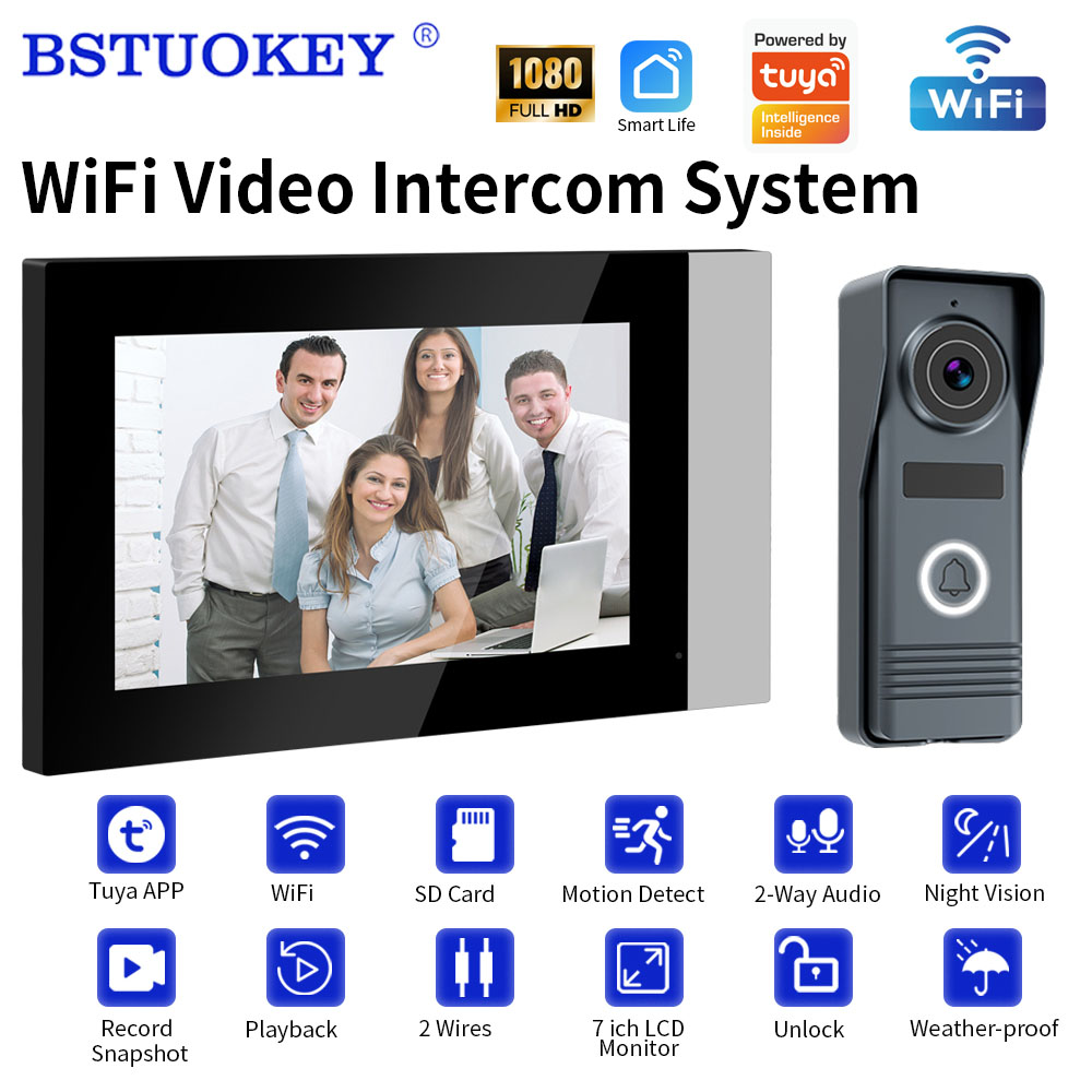 Home Security Deals - 2-Wires Smart Home Wifi 1080P Video