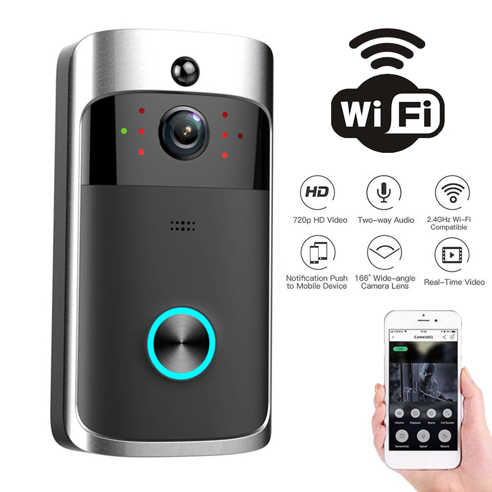 Home Security Doorbell Camera - 2026 NEW V5 Video Door Bell