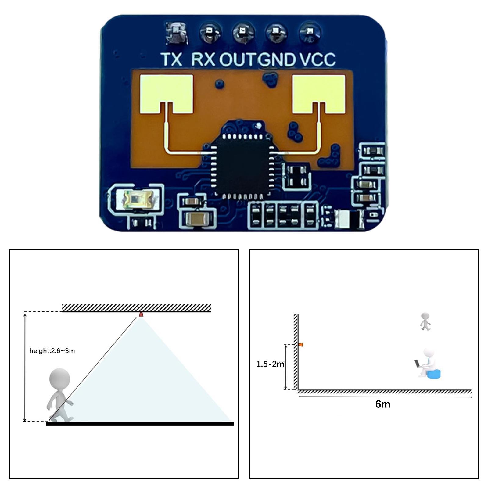 Home Security Radar System - Intelligent Motion Detection Module Adjustable Range