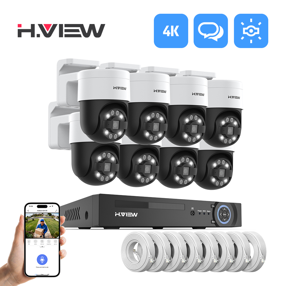 Home Security And Camera System - H.view 8Ch 5MP Cctv An Ninh