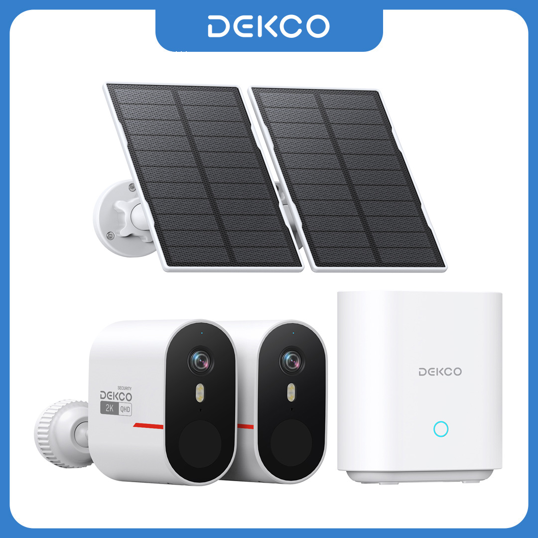Home Security And Camera System - Dekco 3MP WiFi Solar Camera System