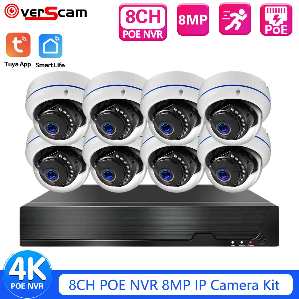 Nvr Kit 8 Channel - Tuya 8MP 4K CCTV Video Surveillance