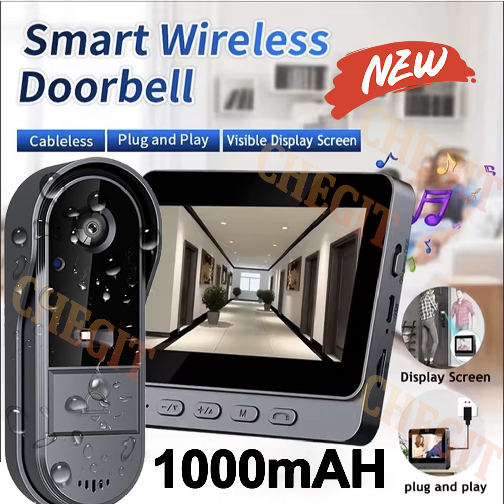 Home Security Doorbell Camera - Wireless Wifi Doorbell Camera 1080P Video