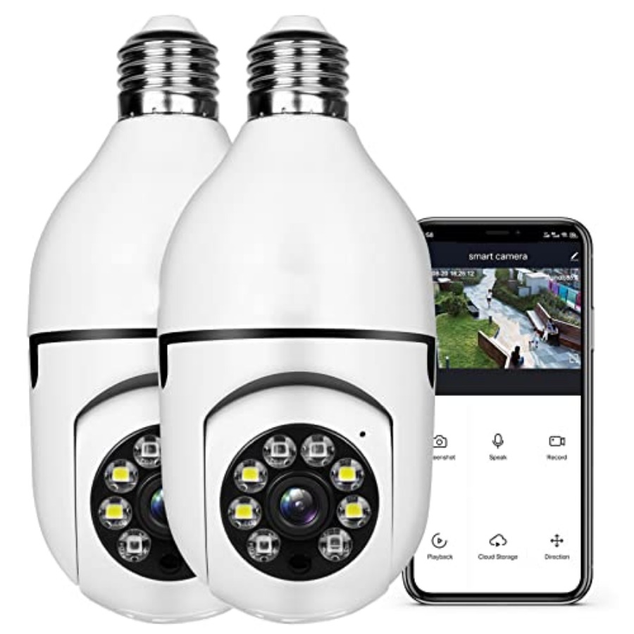 Home Security Usa - Light Bulb 1080P Security Wireless Camera