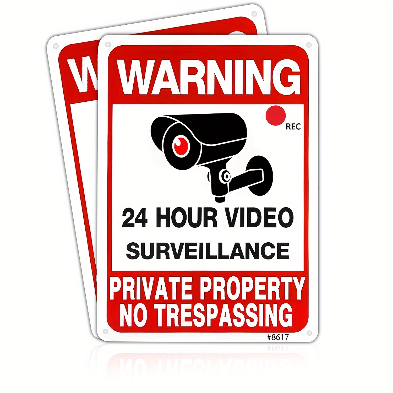 Home Security Usa - 24 Hour Video Surveillance Warning Sign