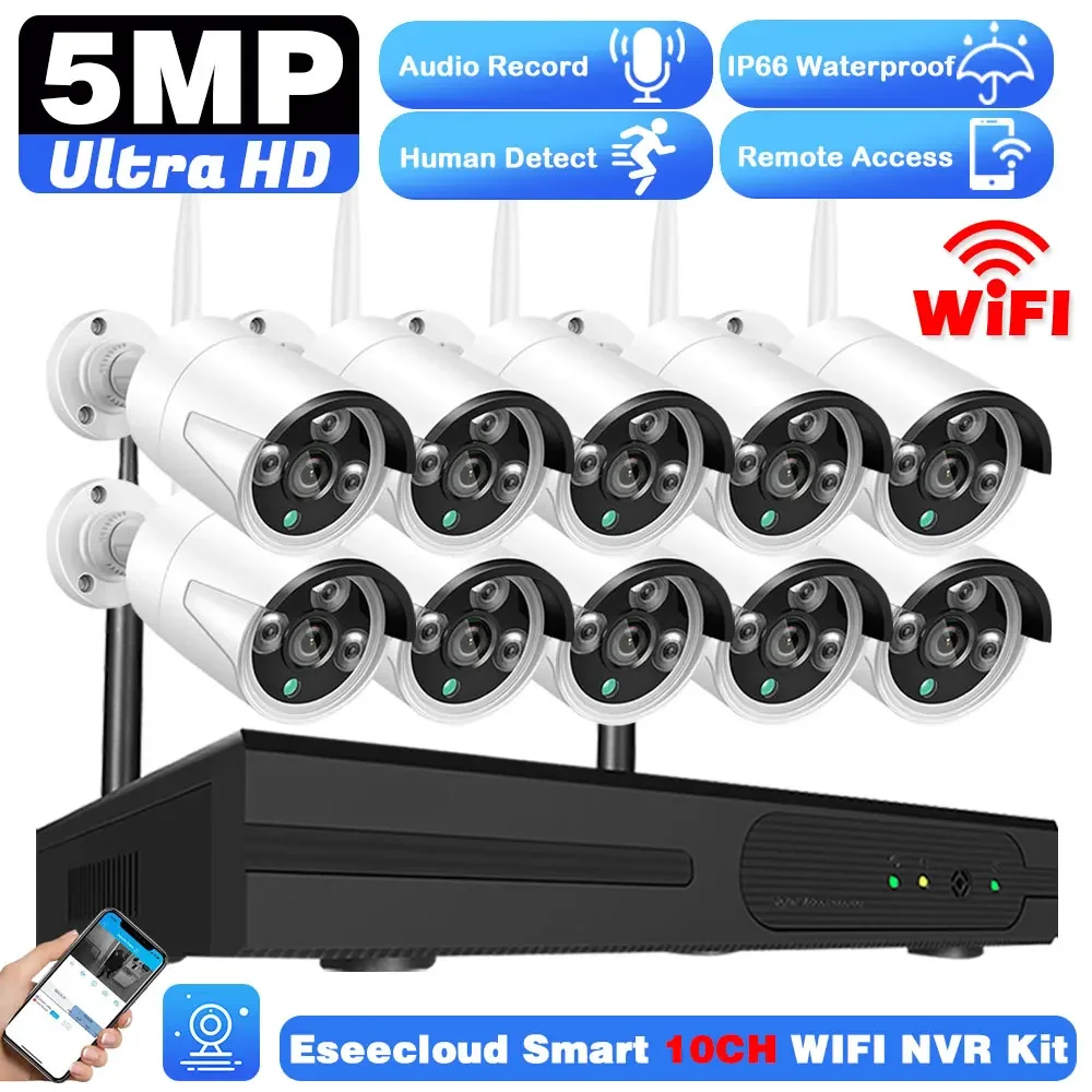 Nvr Kit 8 Channel - 5MP HD Video WIFI Surveillance CCTV