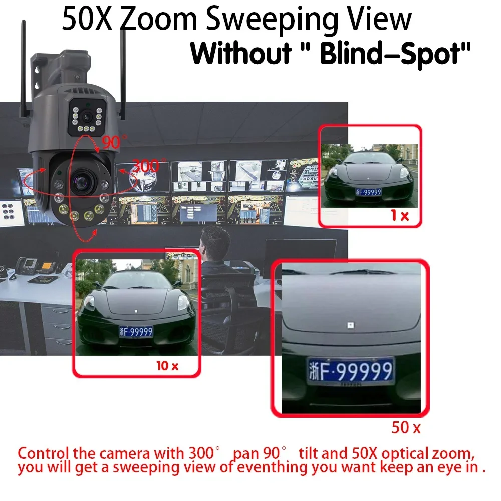 6MP 50X Zoom Wifi CCTV Camera  - đánh giá và giá Nvr Kit 8 Channel