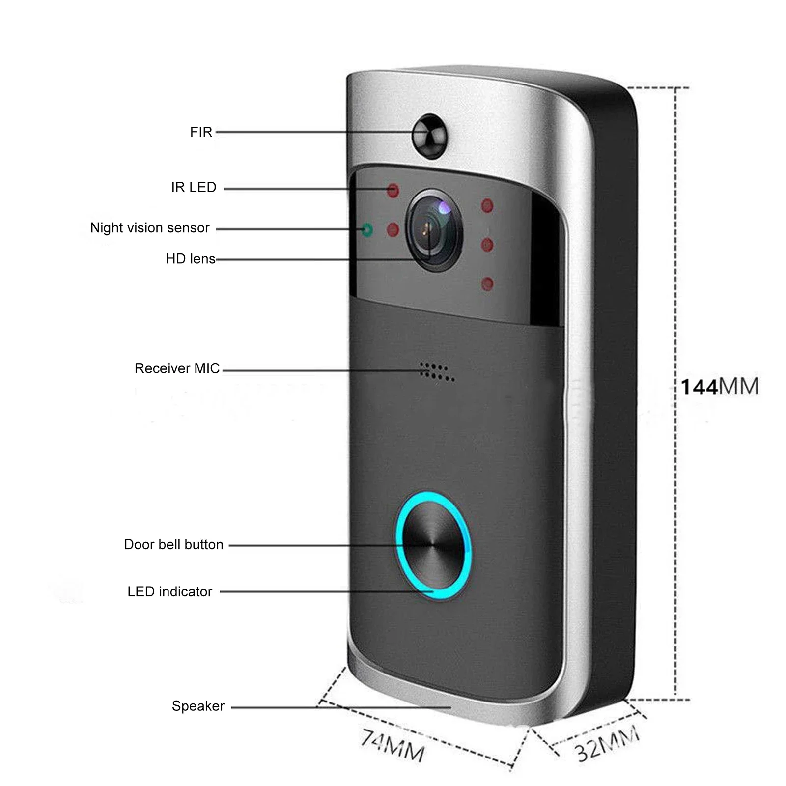 2026 NEW V5 Video Door Bell Wi - đánh giá và giá Home Security Doorbell Camera