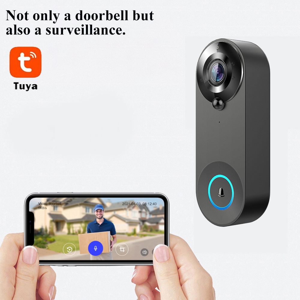 Tuya 1080P Wireless WIFI Doorb - đánh giá và giá Home Security Doorbell Camera