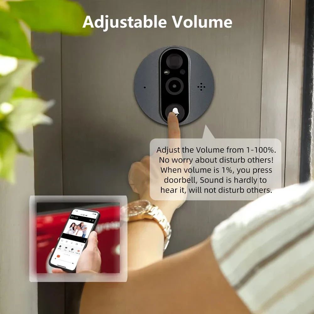 5MP Tuya Smart Life WiFi Video - đánh giá và giá Home Security Doorbell Camera