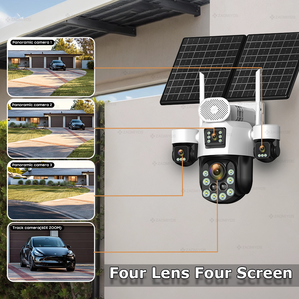 4 Lens Outdoor 360° Surveillan - đánh giá và giá Home Security Product