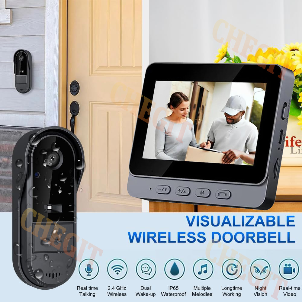 Wireless Wifi Doorbell Camera  - đánh giá và giá Home Security Doorbell Camera