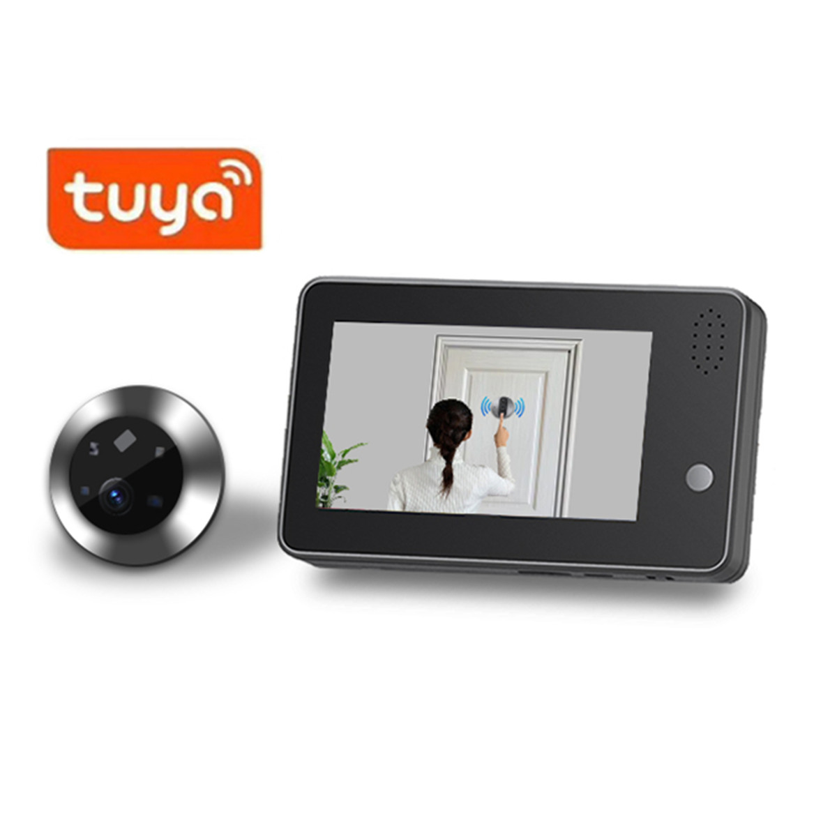 4.3inch Tuya Smartlife WiFi Do - đánh giá và giá Home Security Doorbell Camera