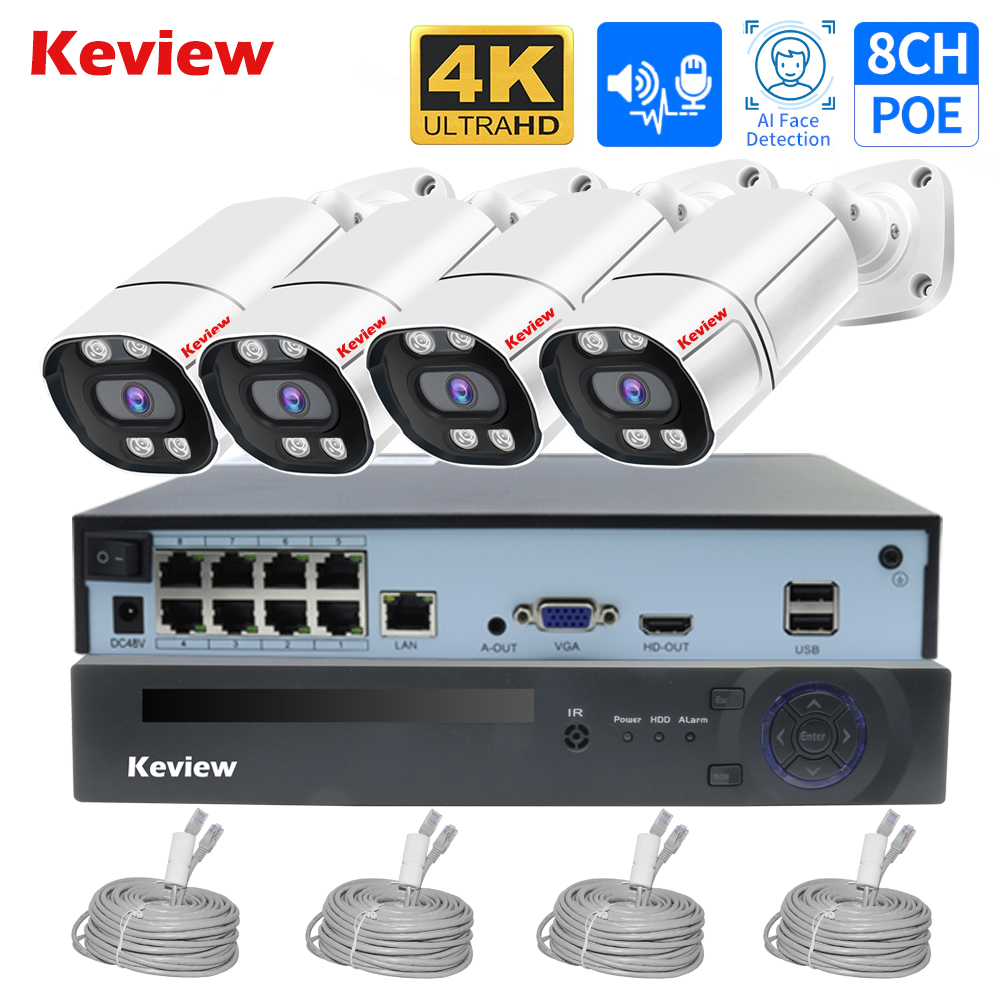 4K 8MP 4MP 8CH POE IP Surveill - đánh giá và giá Nvr Kit 8 Channel