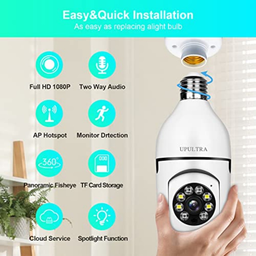 Light Bulb 1080P Security Wire - đánh giá và giá Home Security Usa