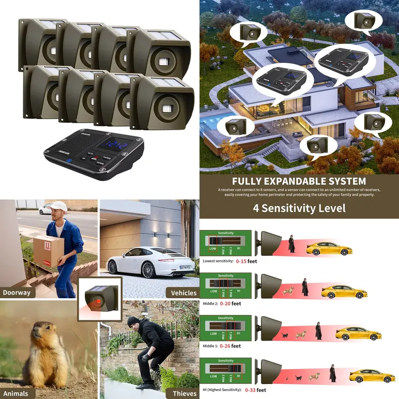 Outdoor Solar - Powered Wirele - đánh giá và giá Home Security Usa