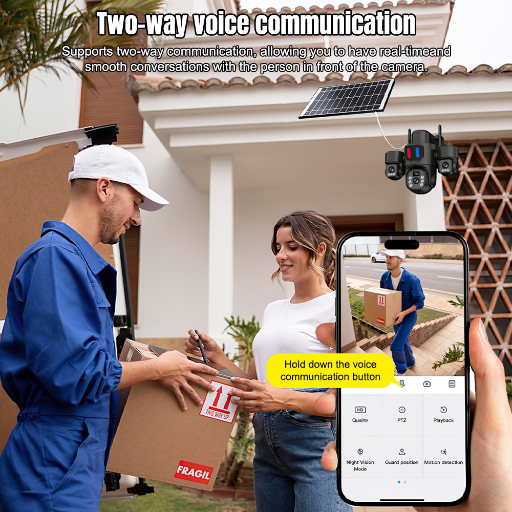 Solar WiFi PTZ Camera Outdoor  - đánh giá và giá Home Security Product