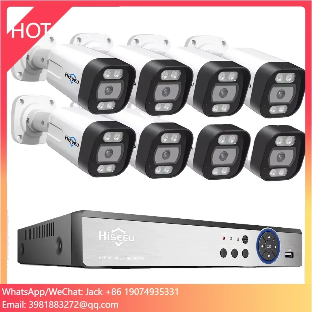 Hiseeu 4K 8channel 8mp Outdoor - đánh giá và giá Nvr Kit 8 Channel