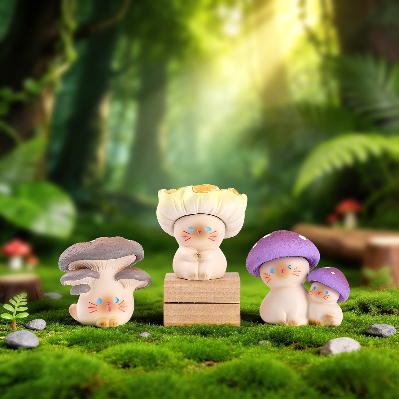 Mushroom Meow Blind Box Cute C - đánh giá và giá Home Security Box