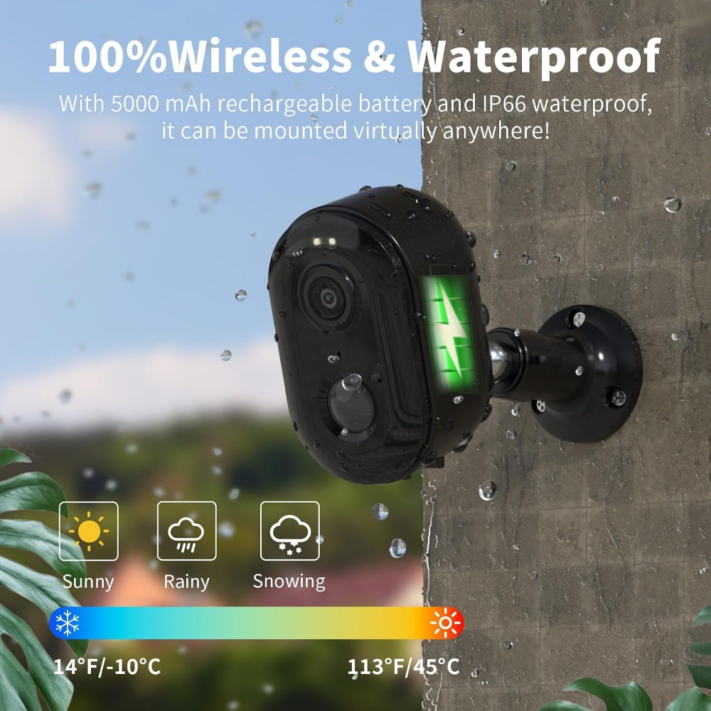 Outdoor Security Cameras, 2K N - đánh giá và giá Home Security Usa