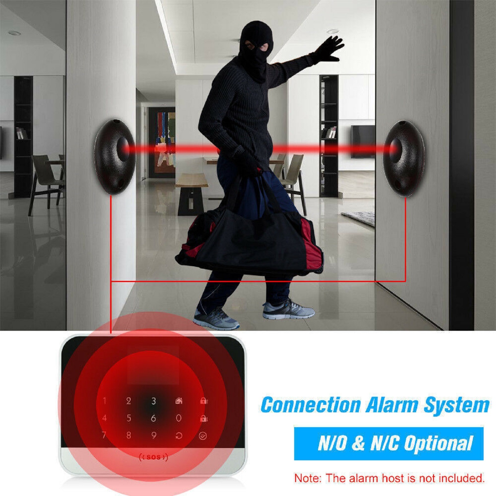 20m Waterproof Active Photoele - đánh giá và giá Home Security Laser System